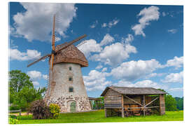 Acrylic print Windmill on a farm