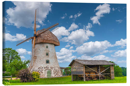 Lerretsbilde Windmill on a farm