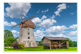 Wandbild  Windmühle auf einem Bauernhof - George Pachantouris