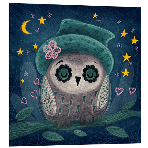 PVC-taulu Owl in the night