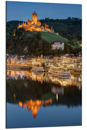 Aluminiumsbilde Cochem in the evening