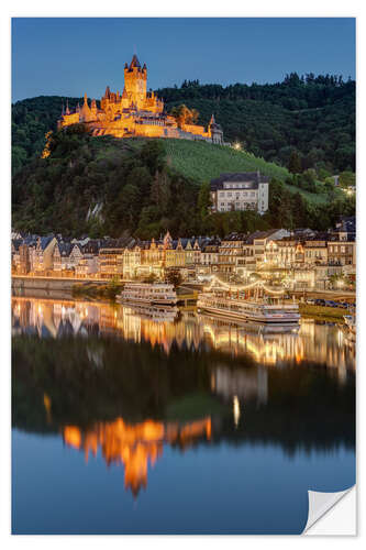 Vinilo para la pared Cochem por la tarde