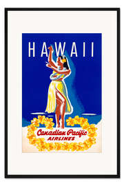 Gerahmter Kunstdruck Hawaii (englisch)