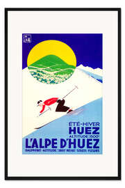 Gerahmter Kunstdruck L'alpe d'huez (französisch)