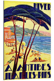 Magnettafel Winter in Antibes (Französisch)