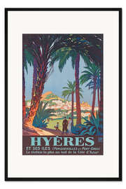 Gerahmter Kunstdruck Hyeres (Französisch)