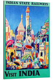 Magnettafel Besuche Indien (englisch) I