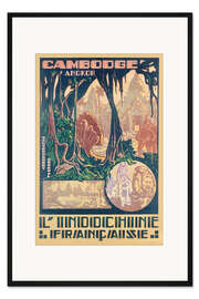 Gerahmter Kunstdruck Angkor-Kambodscha (Französisch)