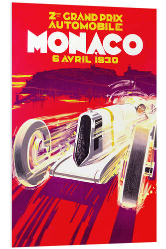 Tableau en PVC Grand Prix de Monaco 1930