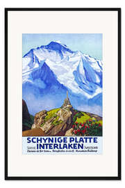 Gerahmter Kunstdruck Interlaken (französisch)