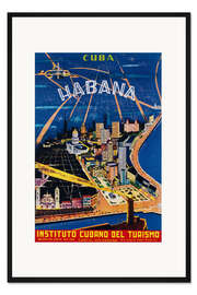 Gerahmter Kunstdruck Havanna (spanisch)