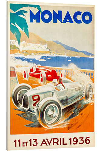 Aluminiumsbilde Grand Prix of Monaco 1936 (French)