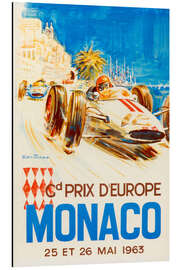 Magnettafel Großer Preis von Monaco 1963 (französisch)