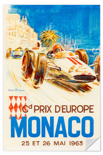 Sticker mural Grand Prix de Monaco, 1963