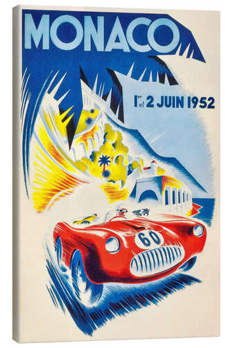 Stampa su tela Gran premio di Monaco 1952