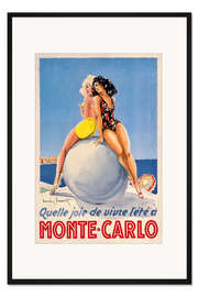 Gerahmter Kunstdruck Monte Carlo (französisch)