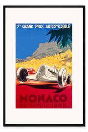 Gerahmter Kunstdruck Großer Preis von Monaco 1935 (französisch)