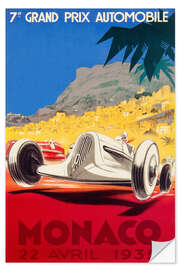 Wall sticker Grand Prix of Monaco 1935 (French)