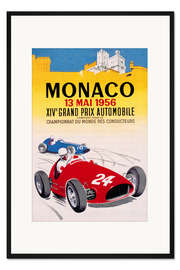 Gerahmter Kunstdruck Großer Preis von Monaco 1956 (französisch)