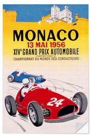 Naklejka na ścianę Grand Prix of Monaco 1956 (French)