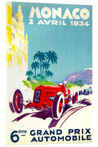 Acrylic print Grand Prix of Monaco 1934 (French)