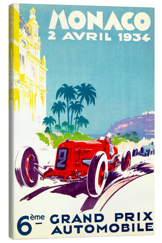 Canvastavla Grand Prix of Monaco 1934 (French)