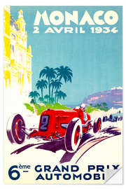 Wall sticker Grand Prix of Monaco 1934 (French)