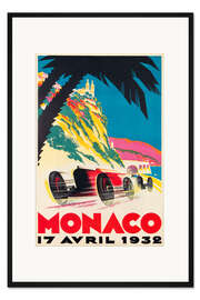 Gerahmter Kunstdruck Monaco 1932 (Französisch)
