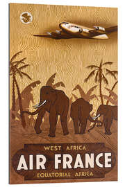 Gallery print Air France West Africa, Equatorial Africa