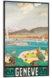 Acrylic print  Geneva (French) - Vintage Travel Collection