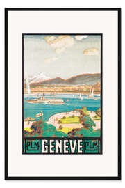 Gerahmter Kunstdruck Genf (französisch)