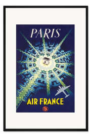 Gerahmter Kunstdruck Paris Air France