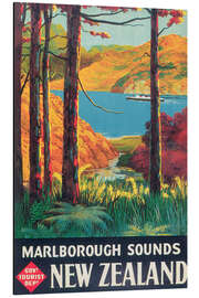 Magnettafel Neuseeland (englisch)