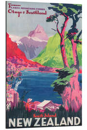 Magnettafel Neuseeland (englisch)