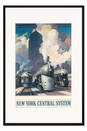 Gerahmter Kunstdruck New York Central System