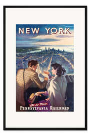 Gerahmter Kunstdruck New York (englisch)