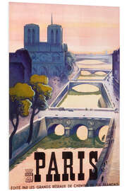 Hartschaumbild Paris (französisch)