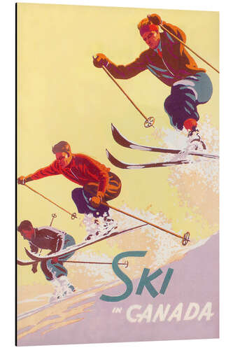 Tableau en aluminium Ski au Canada (anglais)