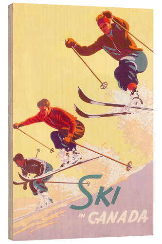 Wood print Ski in Canada