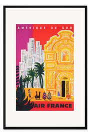 Gerahmter Kunstdruck Air France (französisch)