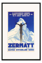 Gerahmter Kunstdruck Zermatt