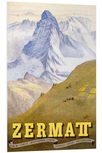 Hartschaumbild Zermatt