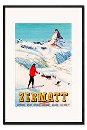 Gerahmter Kunstdruck Zermatt