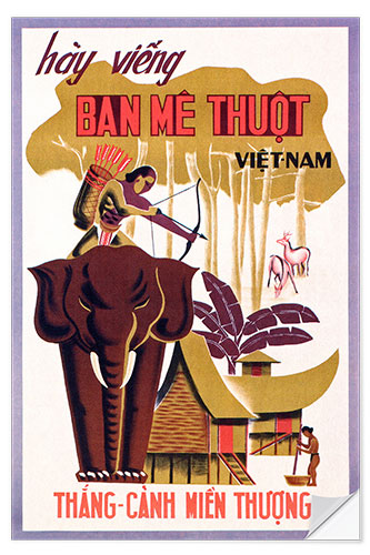 Selvklebende plakat Vietnam (Vietnamese)