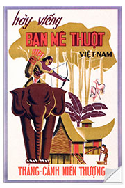 Selvklebende plakat Vietnam (Vietnamese)