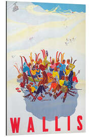 Magnettafel Wallis Vintage Ski