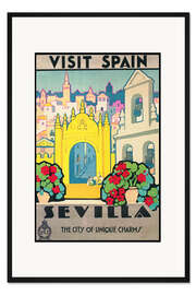 Gerahmter Kunstdruck Besuchen Sie Spanien (englisch)