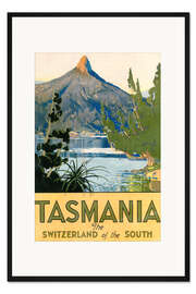 Gerahmter Kunstdruck Tasmanien, die Schweiz des Südens (englisch)