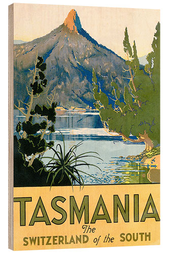 Wood print Tasmania, Switzerland of the South (English)