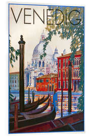 Akrylglastavla  Venice (German) - Vintage Travel Collection